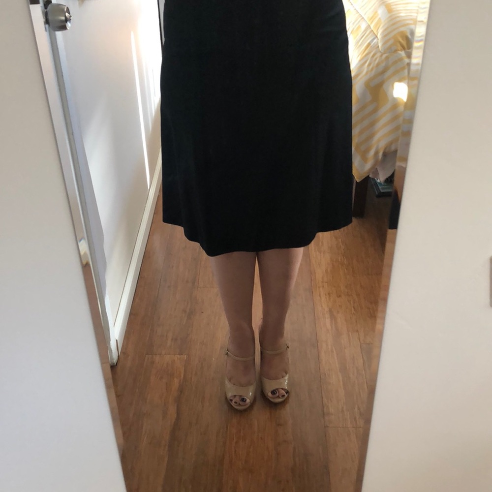💯% wool J. Crew little black dress midi Sz. 6 - Picture 2 of 6